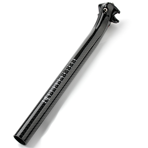 3K Weave 2-Bolt Carbon Fiber Seat Post 31.6mm with Aluminum Head